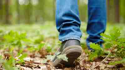 Man with ADHD walking